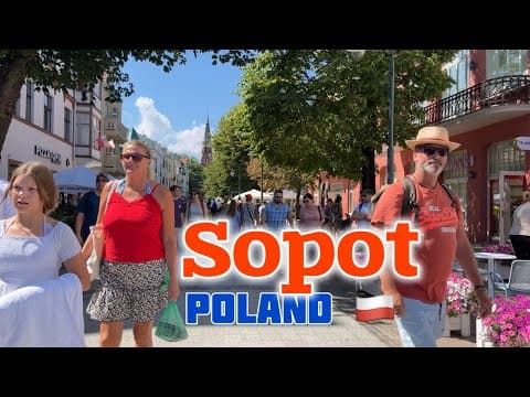 Walk in Sopot Poland 🇵🇱 Polish Resort City at the Baltic Sea