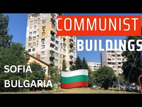 The Communist Buildings of Sofia Bulgaria Walk. Gorna Banya. Krasno Selo