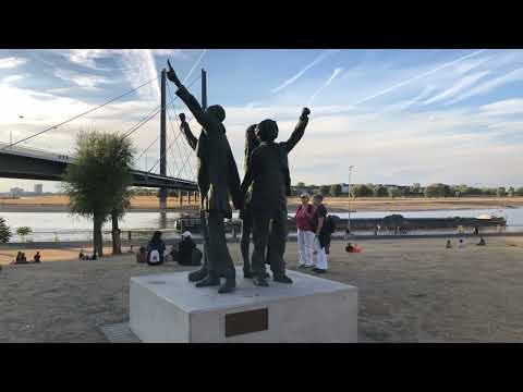 Düsseldorf Germany 🇩🇪 Summer Vibes Walk along Rhine