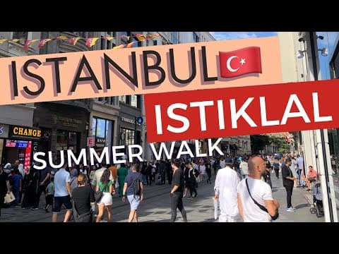 Istanbul 🇹🇷 Istiklal Walk on Summer Saturday Noon