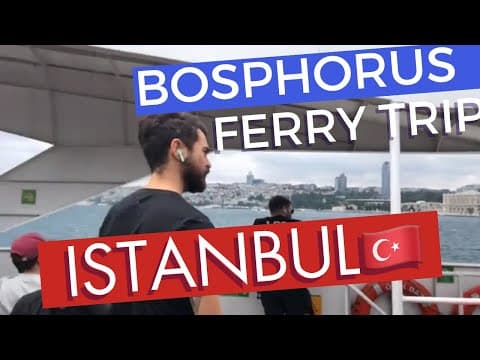 Istanbul 🇹🇷 Bosphorus Ferry Uskudar to Basiktas
