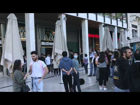 Athens, Greece recovering from lockdown