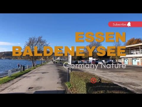 Germany 🇩🇪 Baldeneysee near Essen Sunny ☀️ Autumn 🍂 Walk
