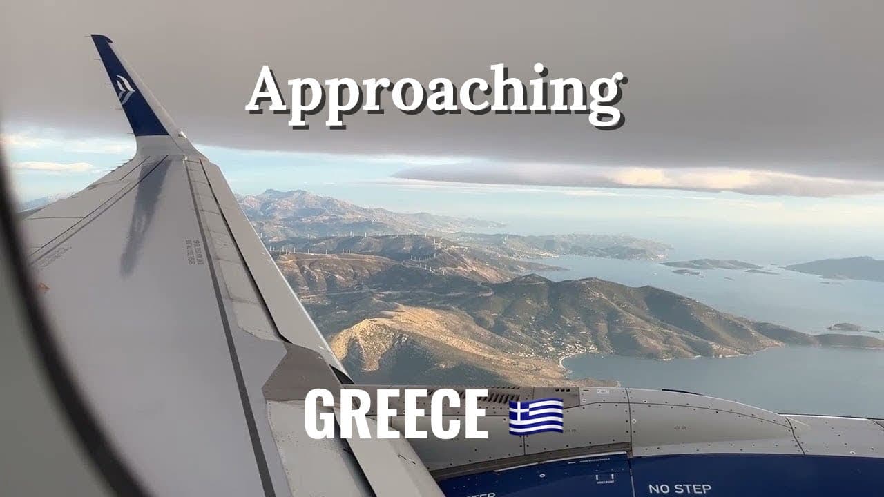 Aegean: Amsterdam - Athens 09.01.26: Approaching Greece 🇬🇷 and Landing in Athens 