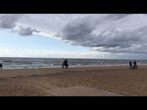 Skies and Sea Water Colours of the Baltic Sea in Vecaki Riga Latvia