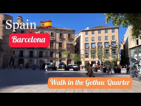 Barcelona Gothic Quarter City Walk in this Amazing Dream City