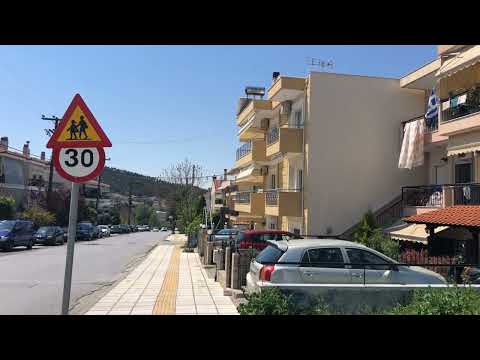 Pefka. Greece 🇬🇷 Thessaloniki Isolated Suburb Uphills Walk