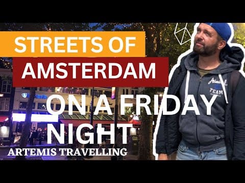 How Streets of Amsterdam Look Like on a Summer Friday Night in 2023. Party 🎉 Time. Leidseplein