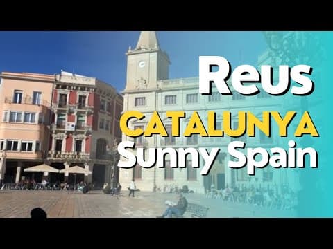 Reus Catalunya Sunny ☀️ Afternoon Walk