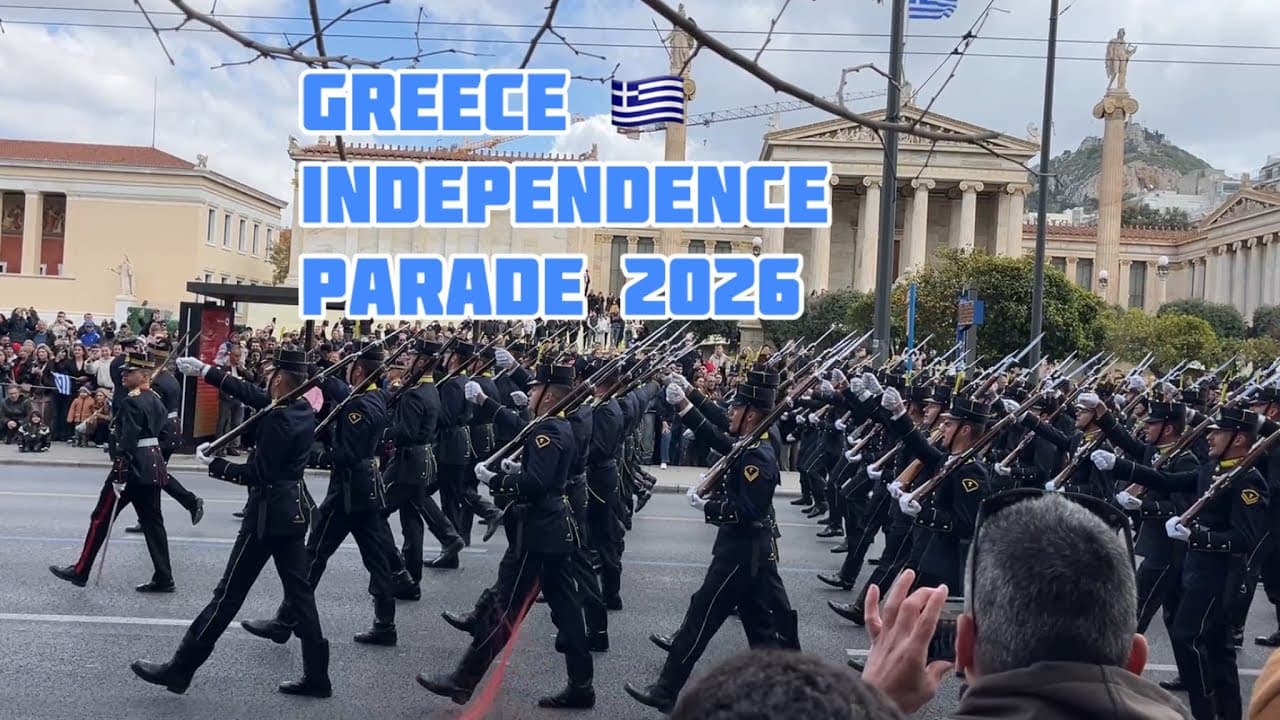 Greece π¬π· Independence Day Military Parade: Tanks, Jets & Soldiers in Athens