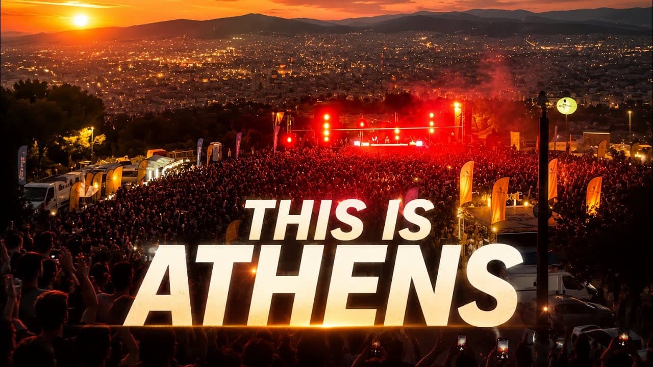 Greece Sunset π Panorama View and Open Air Clubbing. This is Athens 2026
