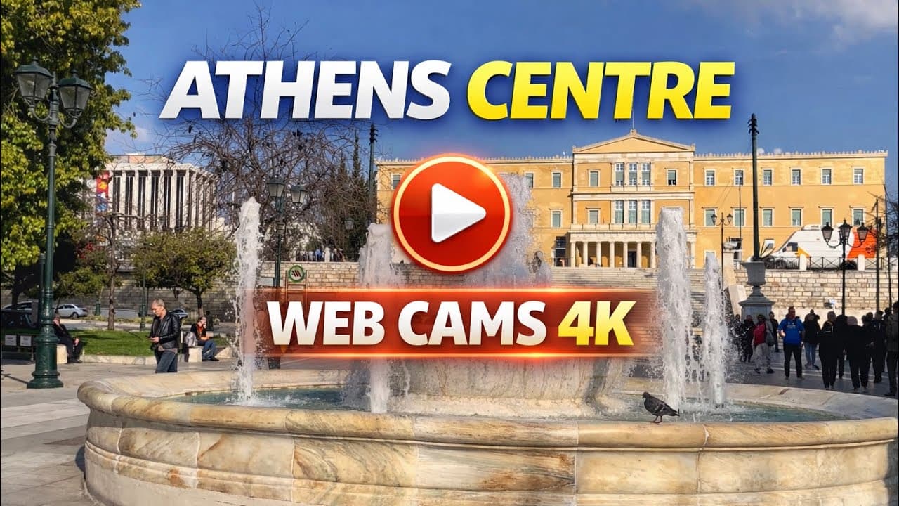 Athens LIVE 4K π¬π· Syntagma, Monastiraki & Omonia | Real Time City Views